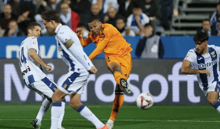 وأخيراً.. مبابي يسجل في فوز ريال مدريد على ليغانيس