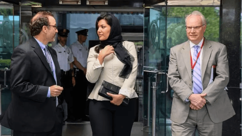 من هي السعودية التي حضرت لقاء محمد بن سلمان وترامب؟