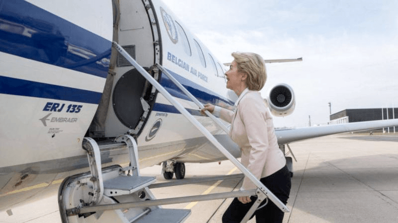 تشويش غامض يطال طائرة أورسولا فون دير لاين.. هل روسيا وراء الحادث؟