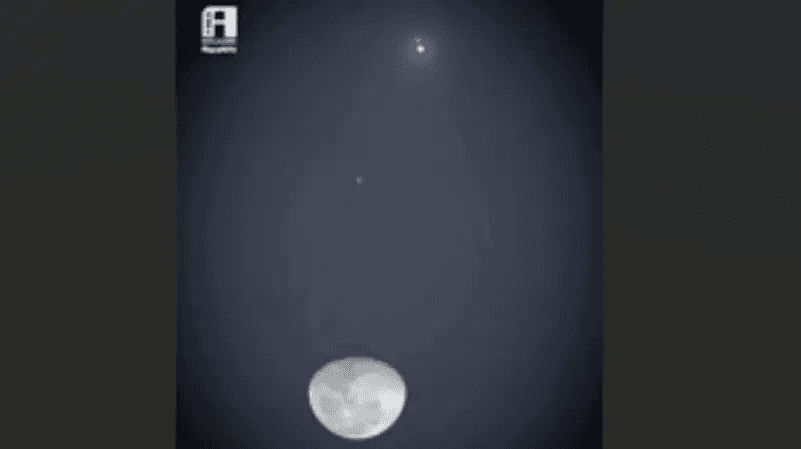 مشهد سماوي نادر بالعين المجردة.. القمر الأحدب يقترن بقلب الأسد