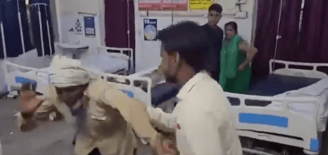 فيديو لحادثة غريبة في الهند.. هل هذا علاج جديد؟