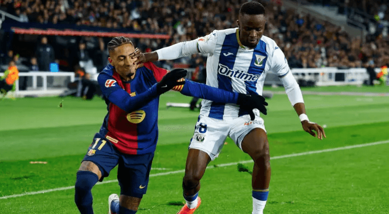 ليغانيس يفجر مفاجأة كبرى بهزيمة برشلونة