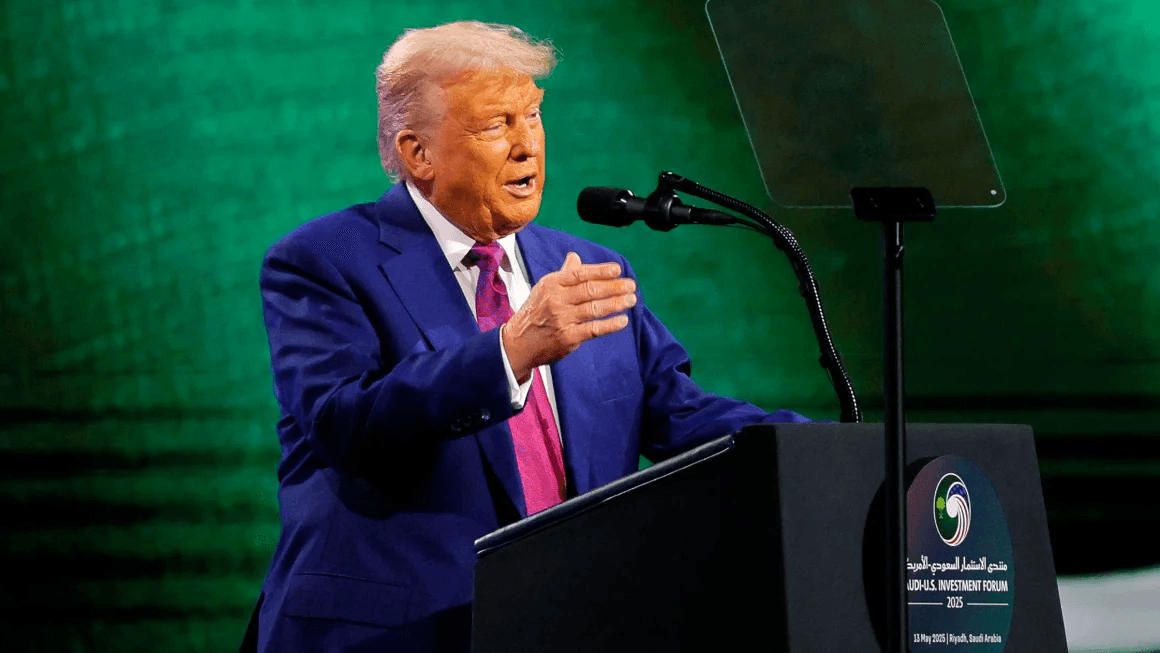 محمد بن سلمان وإيران.. أبرز ما جاء في كلمة ترامب من السعودية