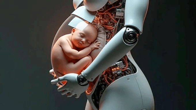 روبوت صيني يُجري الحمل والولادة بالكامل لأول مرة