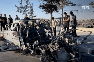 طائرة مسيرة تستهدف سيارة قرب مطار حلب وسقوط قتيل