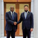 الرئيس أحمد الشرع، ديفيد لامي، وزير خارجية بريطانيا